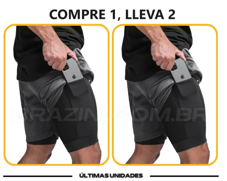 Shorts Dry-Fit de Compresión - [Compra 1 Lleva 2]