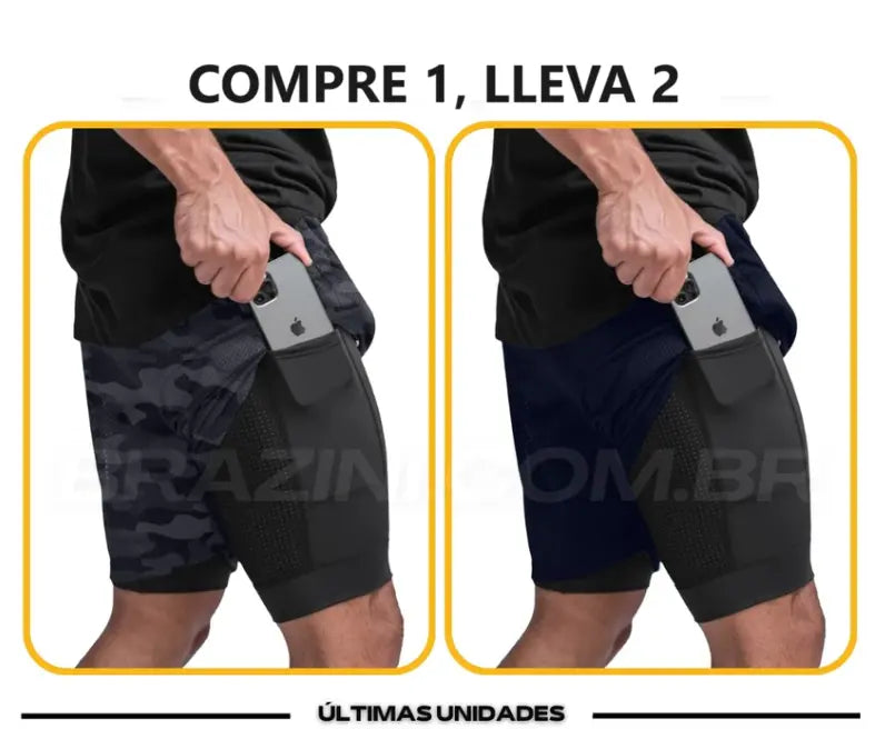 Shorts Dry-Fit de Compresión - [Compra 1 Lleva 2]