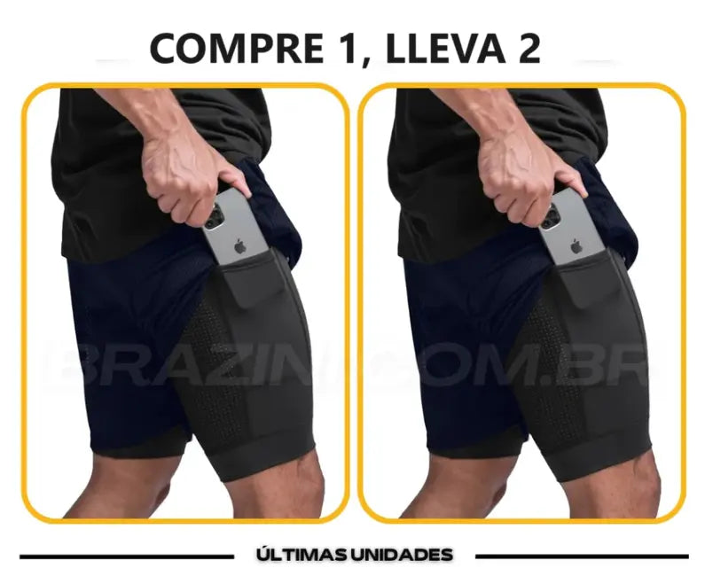 Shorts Dry-Fit de Compresión - [Compra 1 Lleva 2]