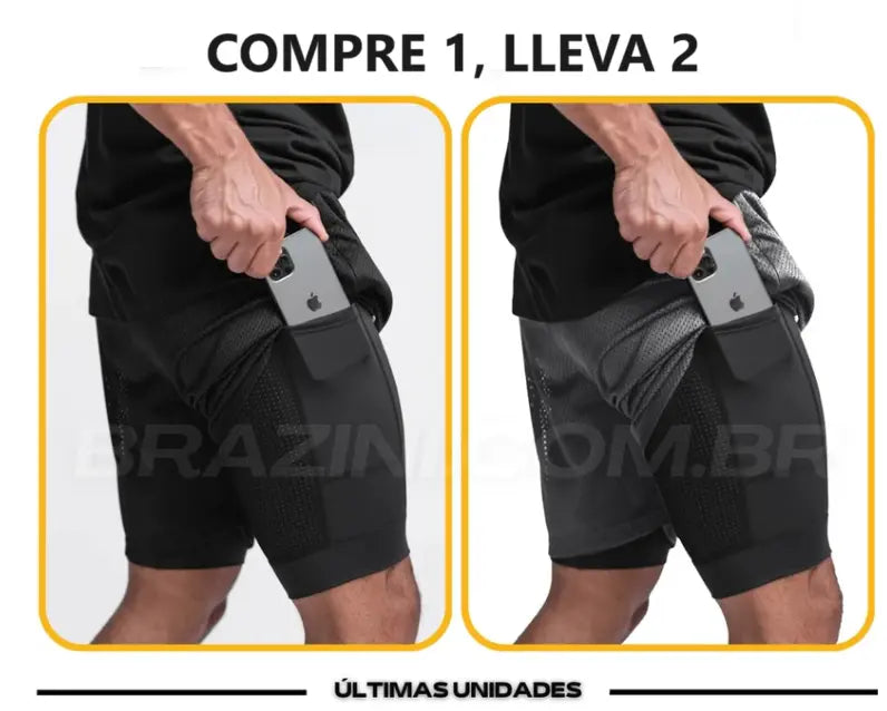 Shorts Dry-Fit de Compresión - [Compra 1 Lleva 2]