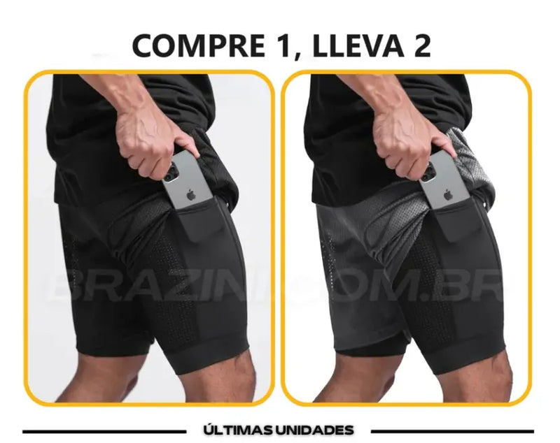 Shorts Dry-Fit de Compresión - [Compra 1 Lleva 2]