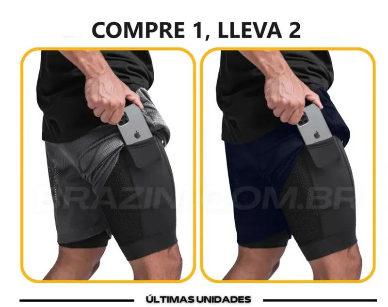 Shorts Dry-Fit de Compresión - [Compra 1 Lleva 2]