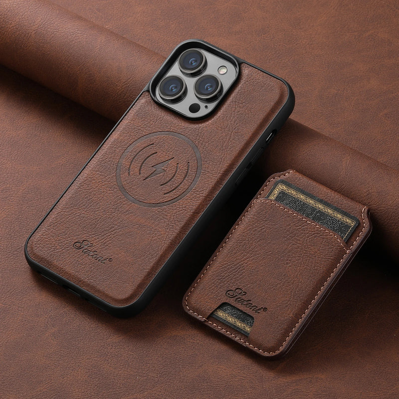 Funda  para iPhone de Cuero con Cardholder Integrado