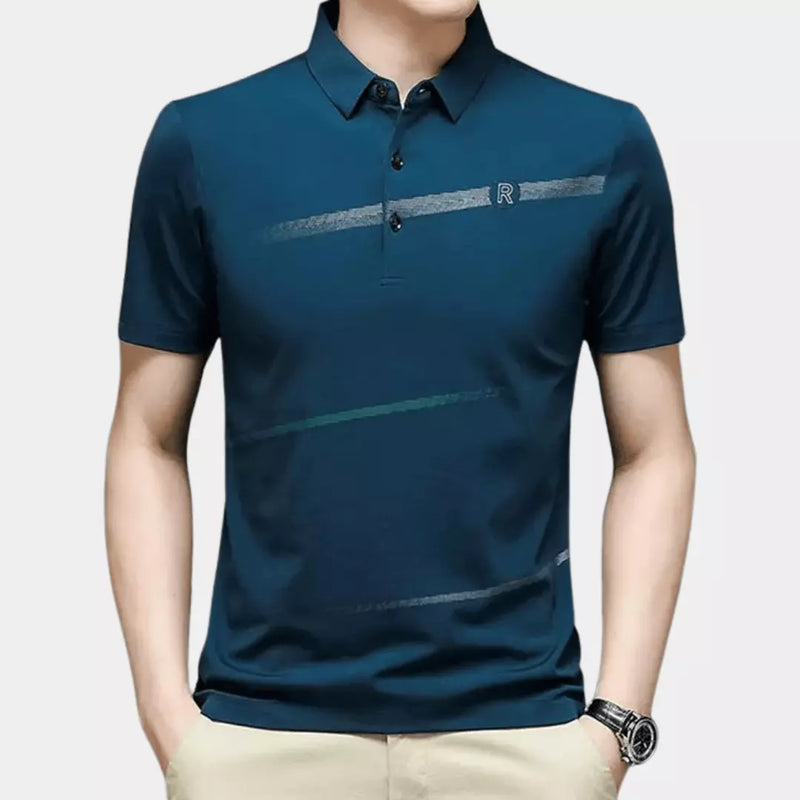 Camisa Polo Impressa - Verde Escuro