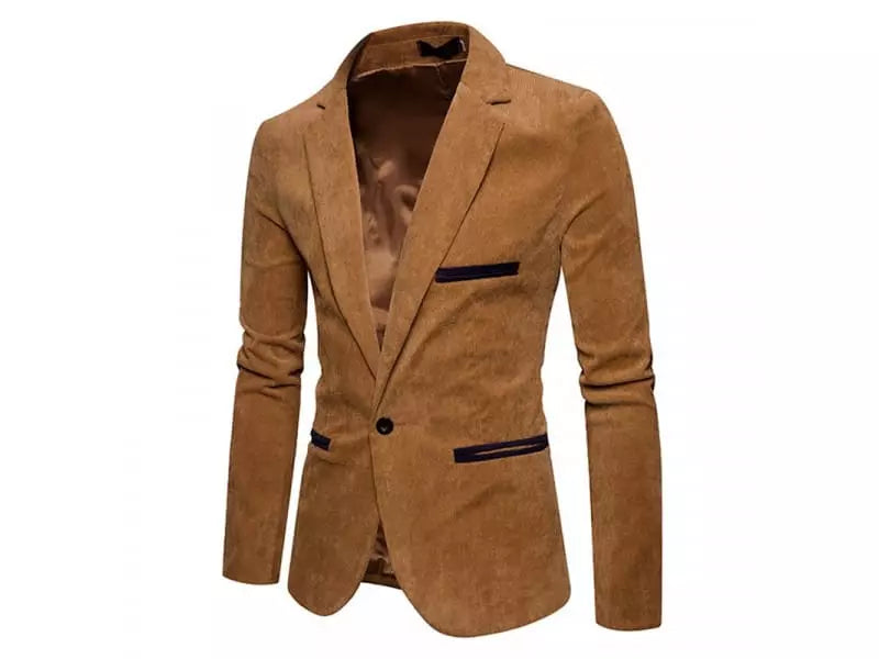 Blazer Masculino Diseño Elegante - Caqui