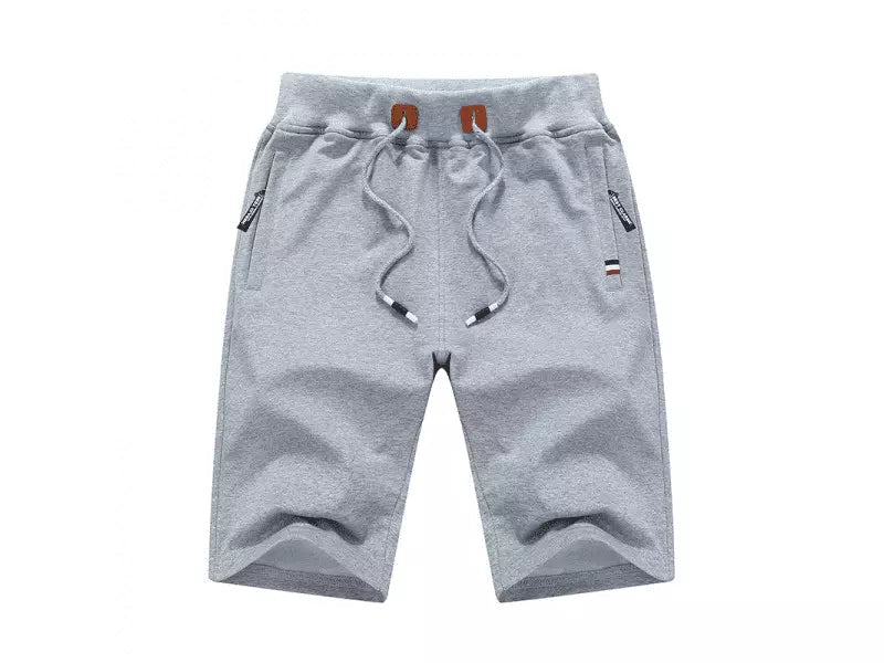 Bermudas masculinas con cordón - Gris claro