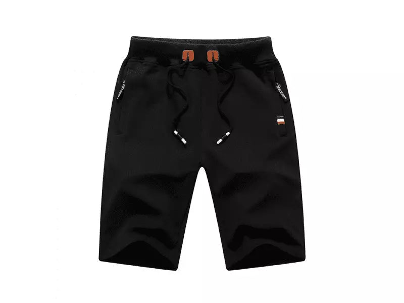 Bermudas masculinas con cordón - Negro