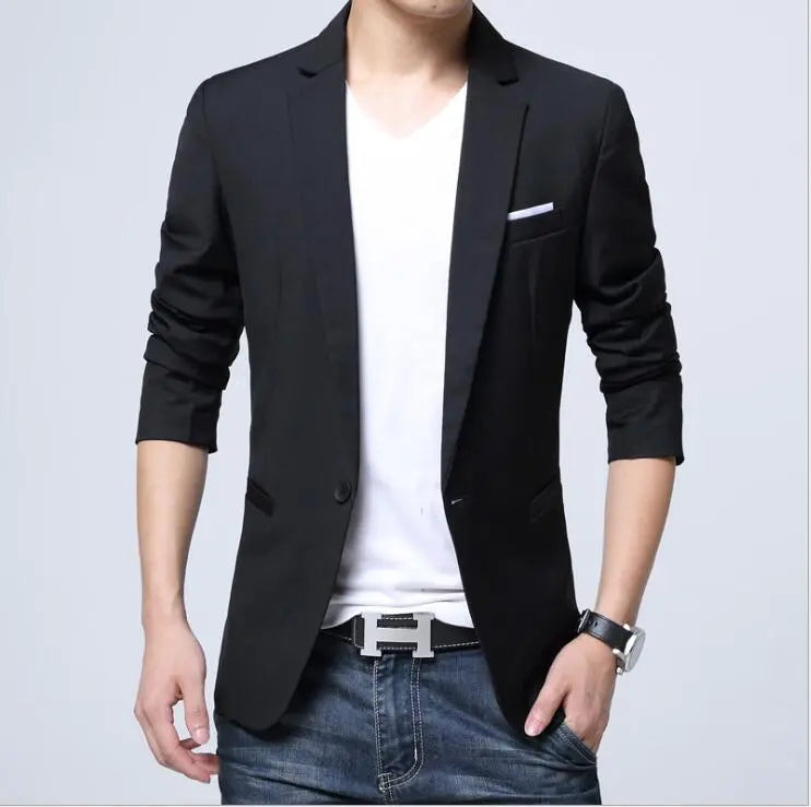 Blazer Masculino Liso - Negro