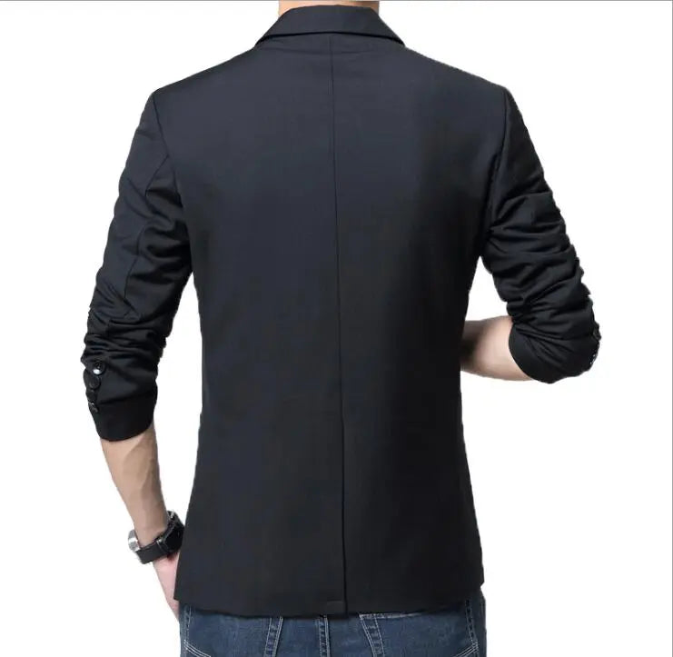 Blazer Masculino Liso - Negro