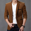 Blazer Masculino Diseño Elegante - Caqui